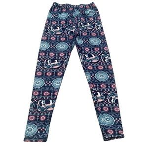 Cozy & Warm Printed Fleece Lined Leggings - Size XL